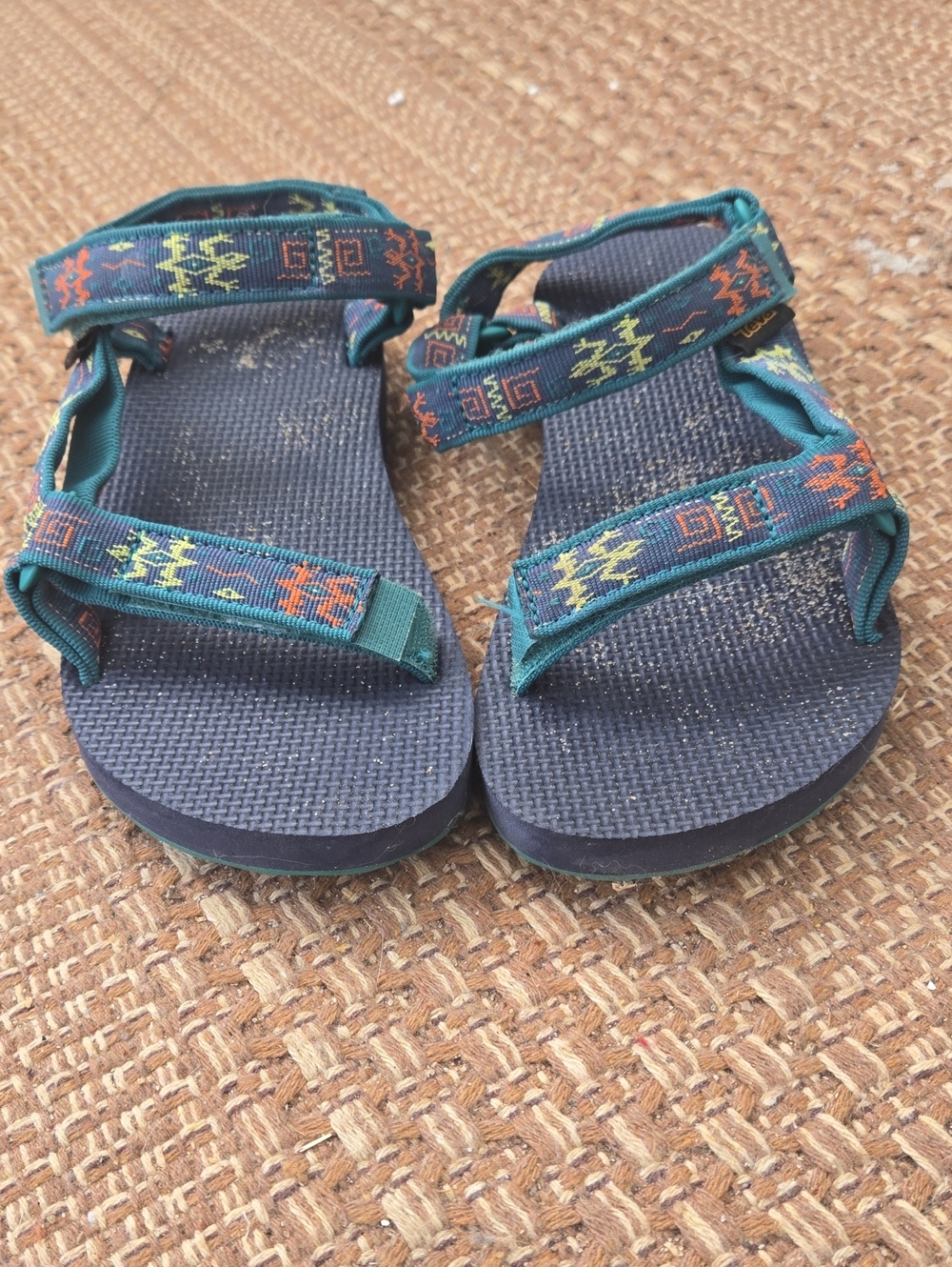 Teva Blue and Teal Kids Adjustable Outdoor Sandals